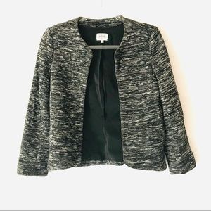 Aritzia Wilfred Wool Tweed  crop tailored jacket